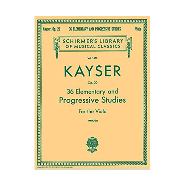 Kayser OP20 36 Elementary and Progressive Studies