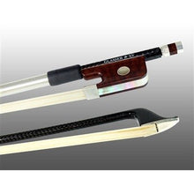 Load image into Gallery viewer, Glasser Sterling Silver Mounted Carbon Fiber Cello Bow
