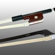 Load image into Gallery viewer, Glasser Sterling Silver Mounted Carbon Fiber Bass Bow
