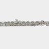 EK Blessing BFL-1287 C Foot Closed Hole Silver Plated Flute