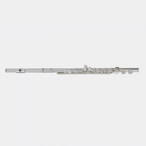 EK Blessing BFL-1287 C Foot Closed Hole Silver Plated Flute