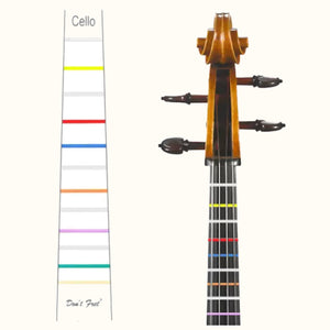 Don't Fret Fingerboard Markers - Cello