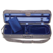 Load image into Gallery viewer, Bobelock 1003 Featherlite Oblong Suspension Violin Case blue
