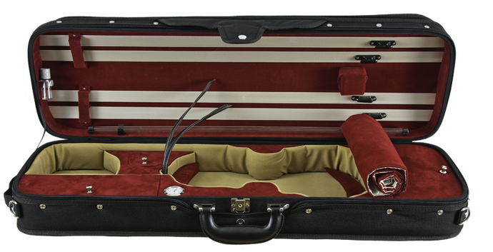 Amati Symphony Violin Case - Red and Gold Interior
