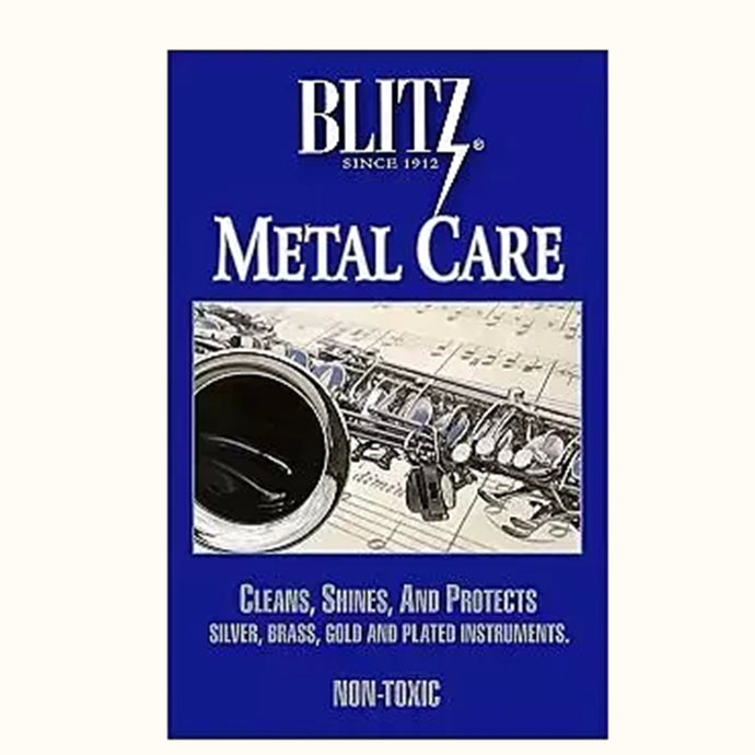 Blitz Metal Care for Silver Instruments Cleaning Cloth