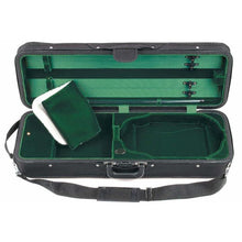 Load image into Gallery viewer, Bobelock B1003 Featherlite Oblong Suspension Violin Case green
