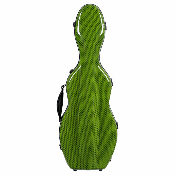 Tonareli Special Edition Fiberglass Shaped Suspension Violin Case green checkered