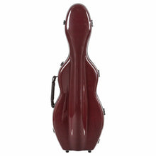 Load image into Gallery viewer, Tonareli Special Edition Fiberglass Shaped Suspension Violin Case red graphite
