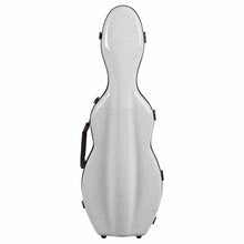 Load image into Gallery viewer, Tonareli Special Edition Fiberglass Shaped Suspension Violin Case white speckled
